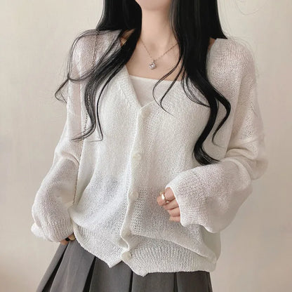 Daily Loose Fit Boucle Cardigan(5 colors)