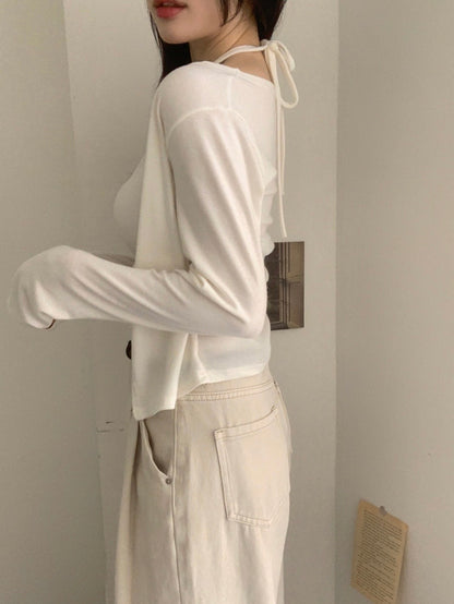 Elegant Drape Layered Cami Cardigan(5 colors)