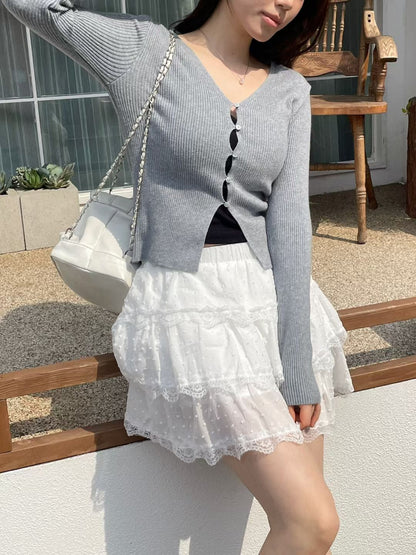 Ribbed Button-Down Stretch Knit Top(3 colors)