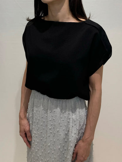 Elegant Boat Neck Loose Fit Blouse(3 colors)