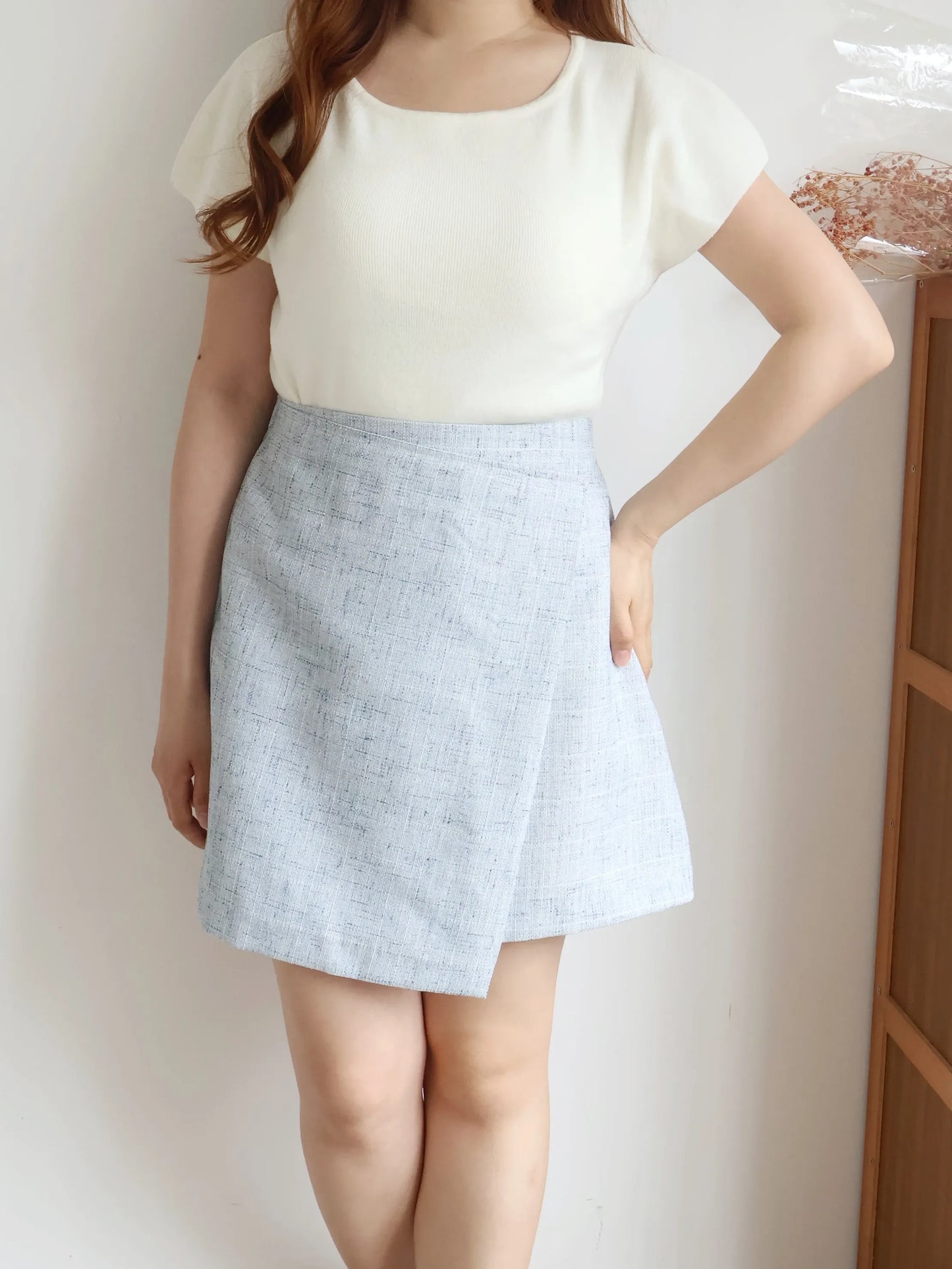 Mochi-Soft Flattering Knit Top(Ivory)
