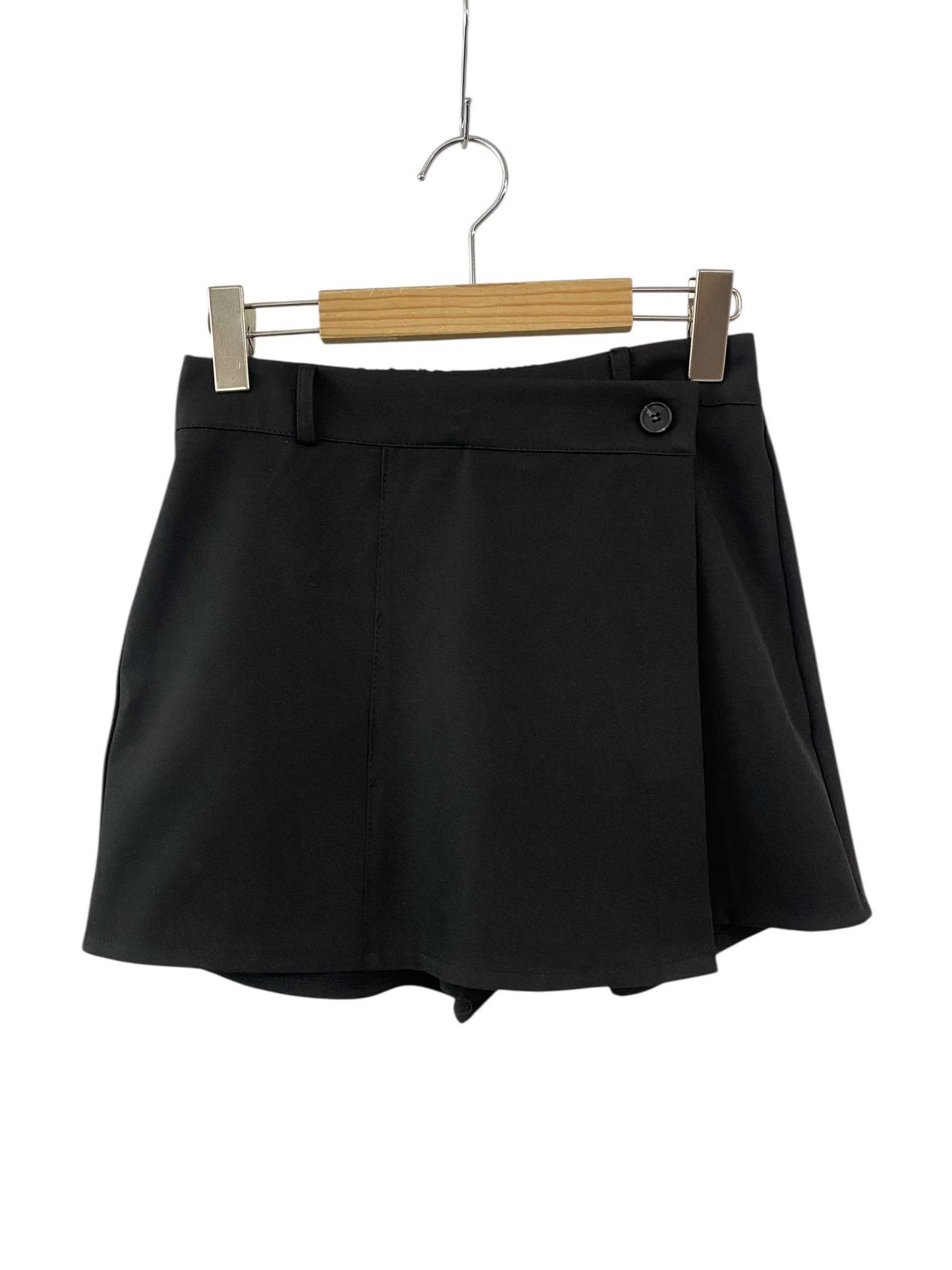 -5KG Layered A Line Culotte Skort(Black)