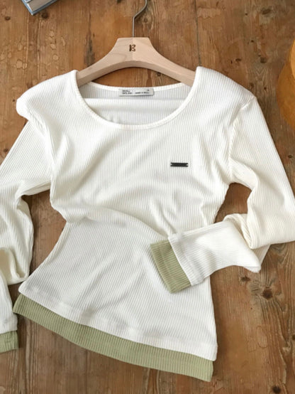 Dual Layered Slim Fit Top(4 colors)
