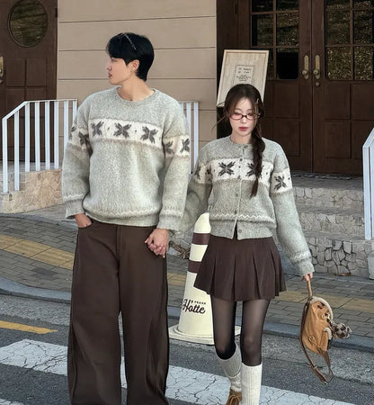 Winter Nordic Snowflake Sweater