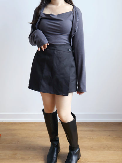 Softy Two-piece Set(Charcoal)