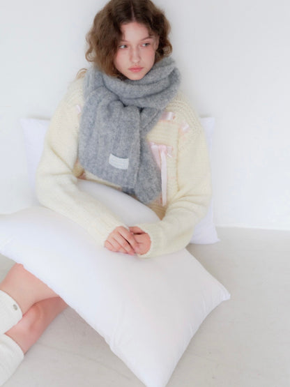 [Renny Rennie] 10% Wool！Fluffy Puppy Muffler(6 colors)