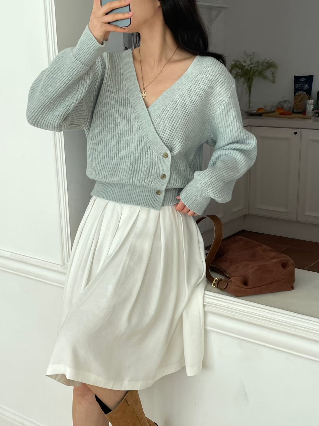 Spring V-neck Cardigan(4 colors)