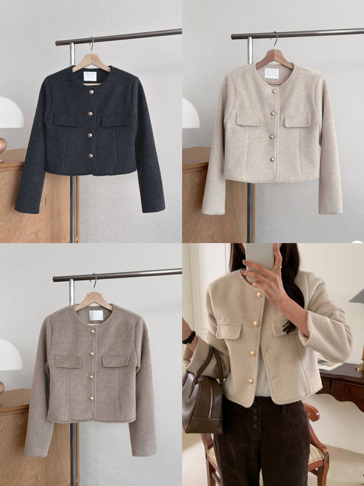 [20% WOOL] Luxury Coco Plush Jacket