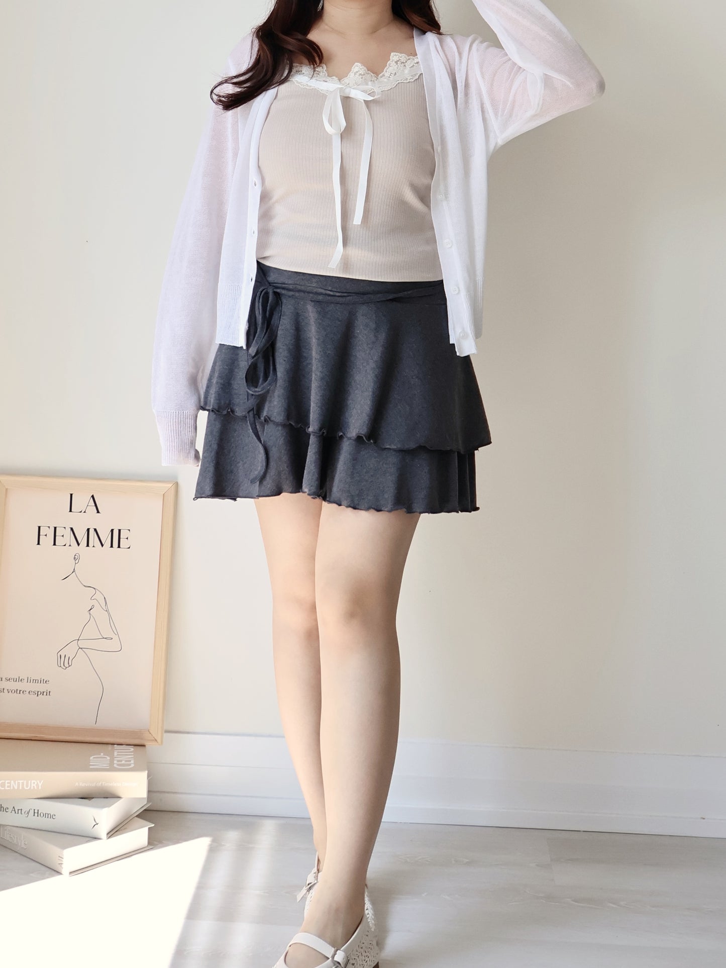 Featherlight Airy Ice-Silk UV-Block Knit Cardigan(Ivory)