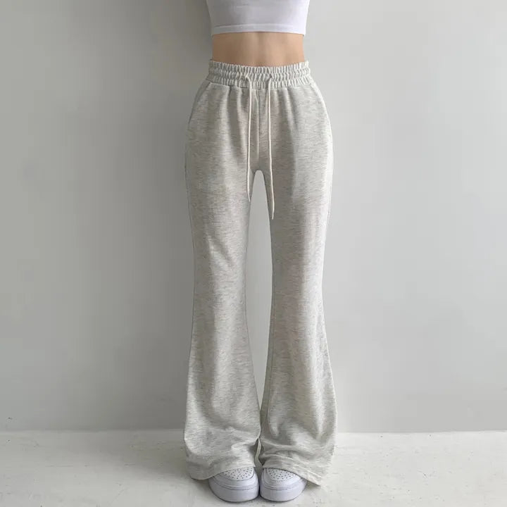 [3 Lengths] Everyday Bootcut Sweatpants(Oatmeal cream)