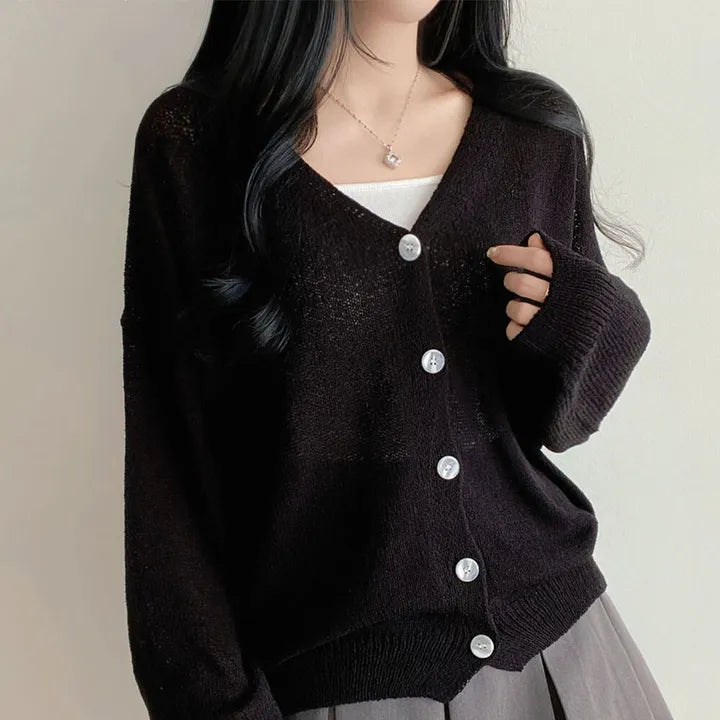 Daily Loose Fit Boucle Cardigan(5 colors)