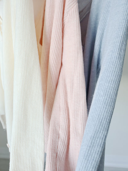 Romantic Lace Camisole + Mochi Cardigan Set(Peach)