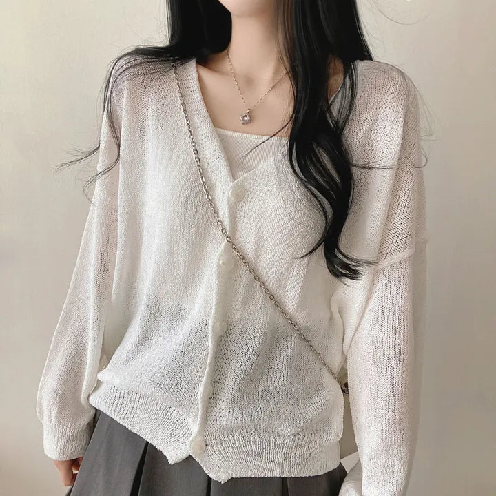 Daily Loose Fit Boucle Cardigan(5 colors)