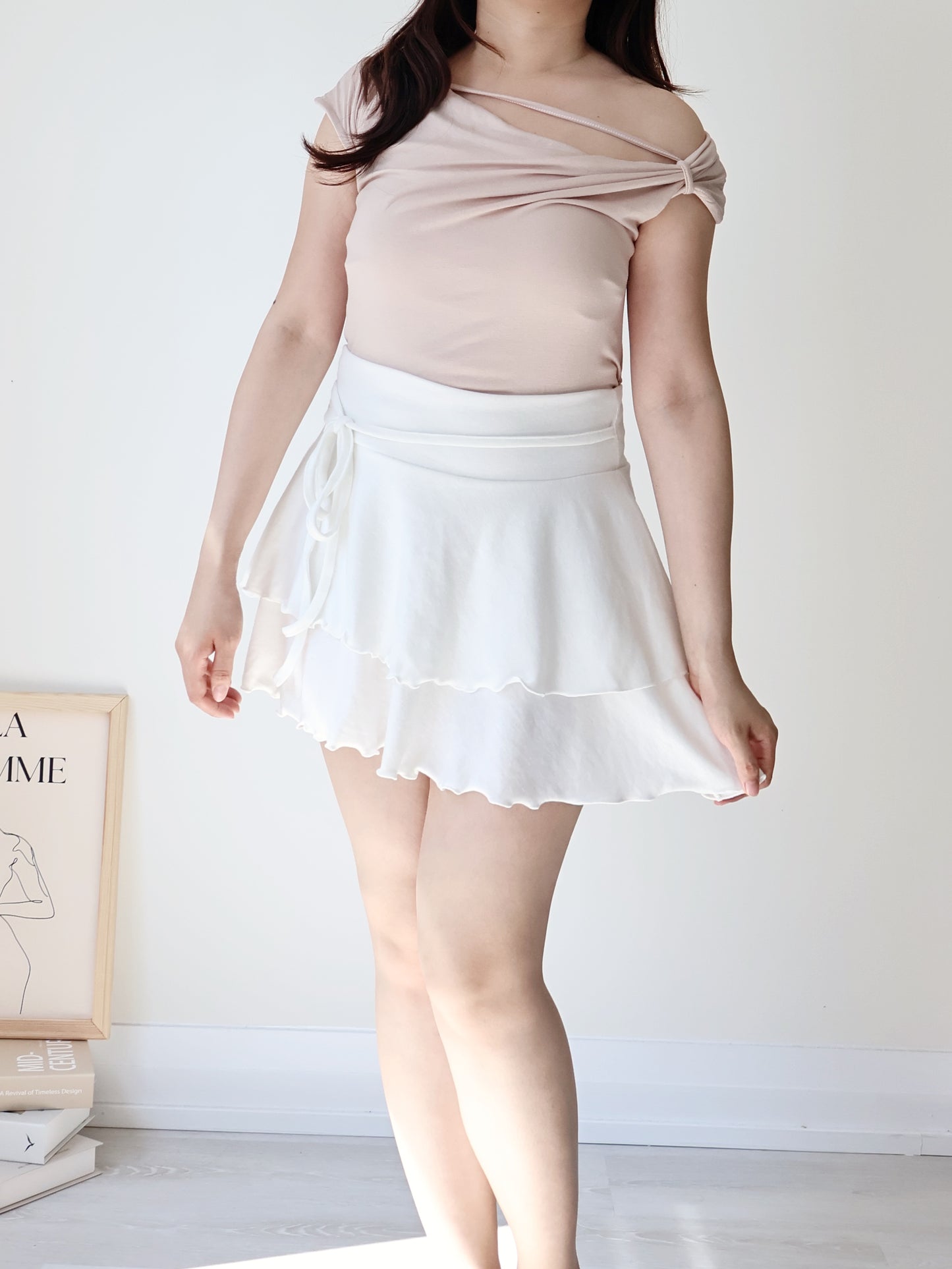 Silky-Cool Strap Modal Tee(Indipink)