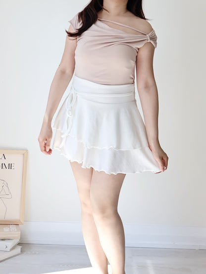 Silky-Cool Strap Modal Tee(Indipink)