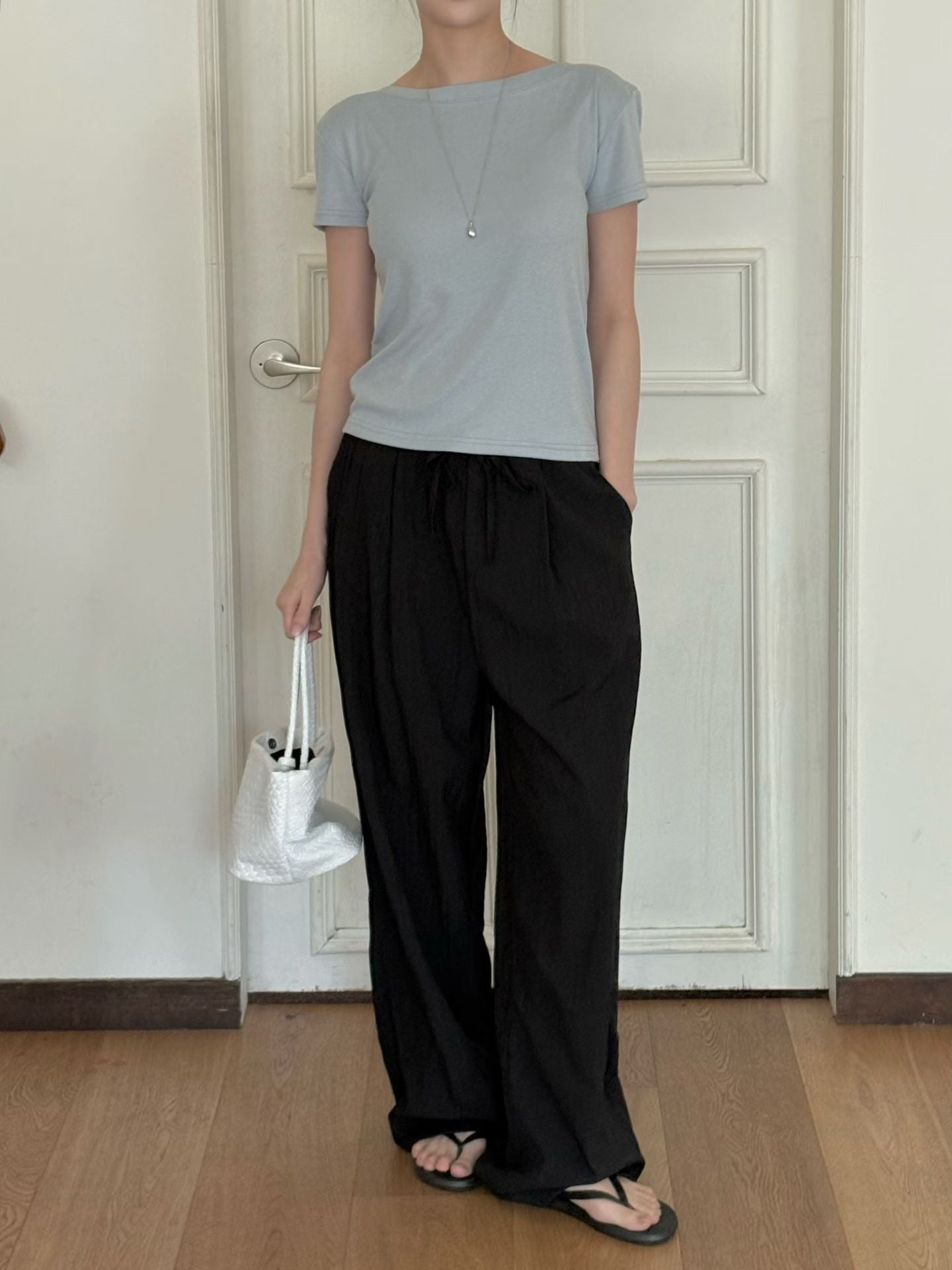 Elegant Boatneck Ultra-Smooth Tee(4 Colors)