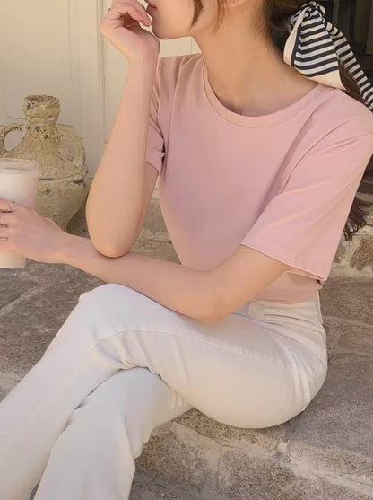 Ice-Cool Touch Round Neck Tee(5 colors)