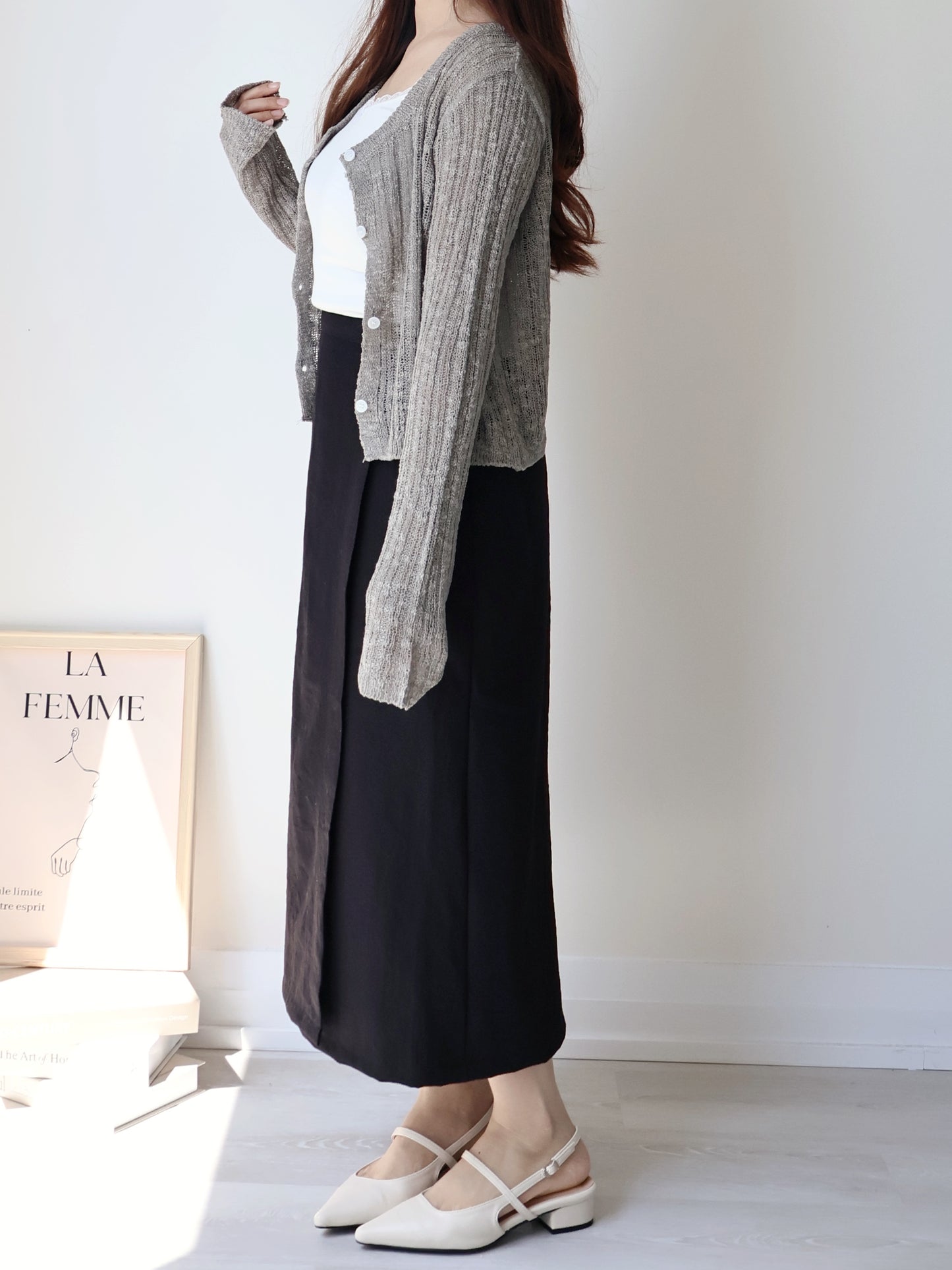 Cloud-Soft Melange Lightweight Knit Cardigan(5 Colors)