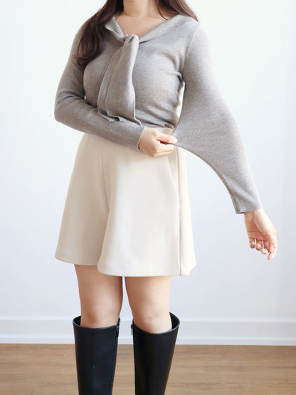 Frenchy Sailor Collar Sweater(Oatmeal Brown)
