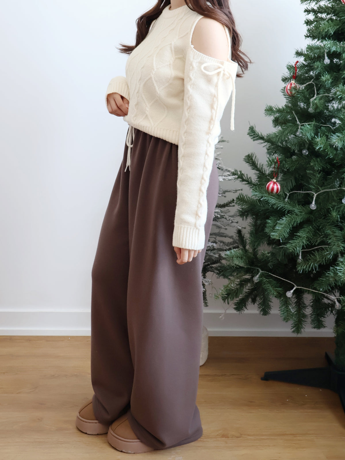 Winter Essential❄️Extra Warm Fleece Loose Pants(Brown)