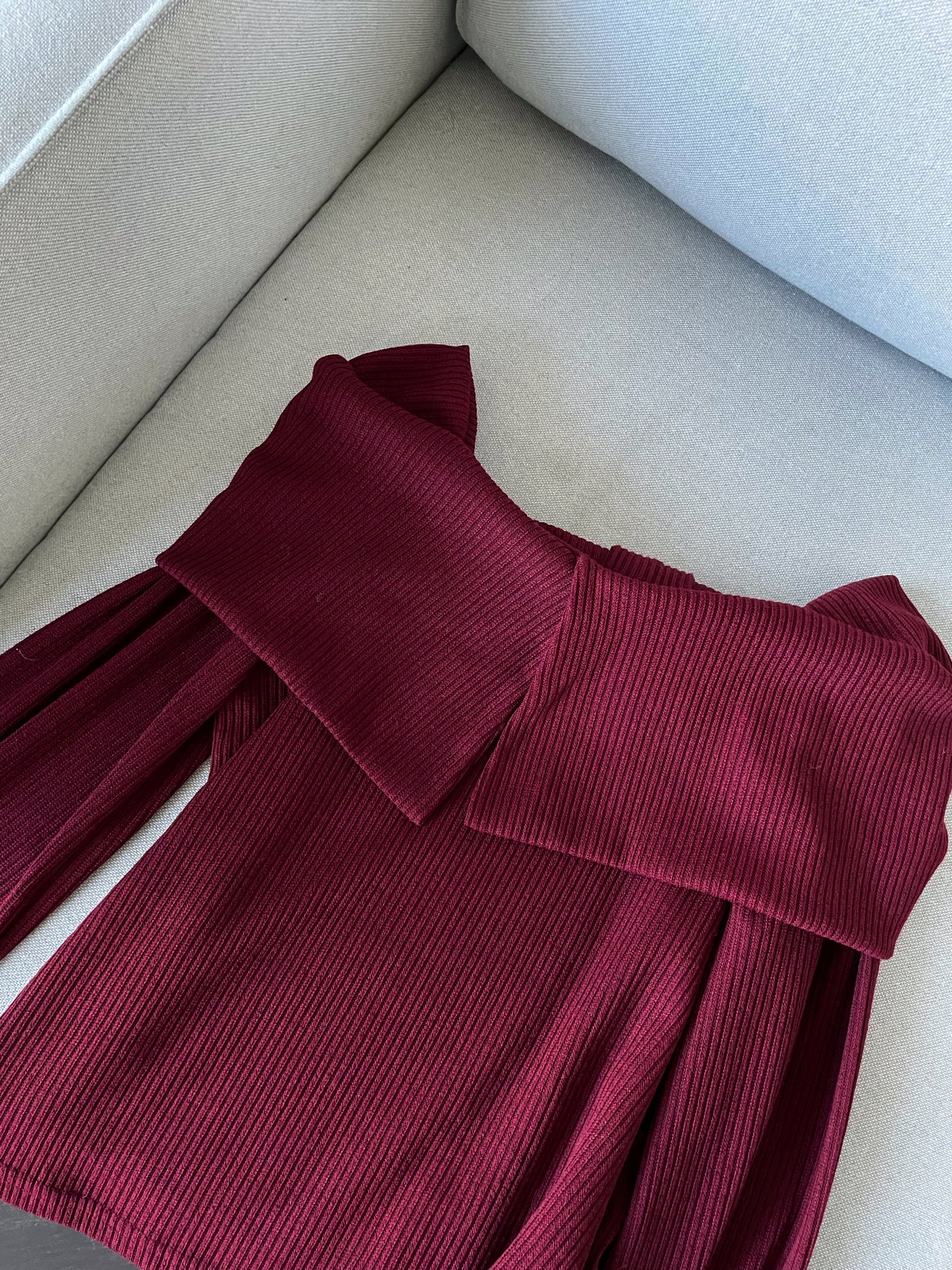 Christmas Choice🤶🏻Elegant Ribbon Top(Wine)