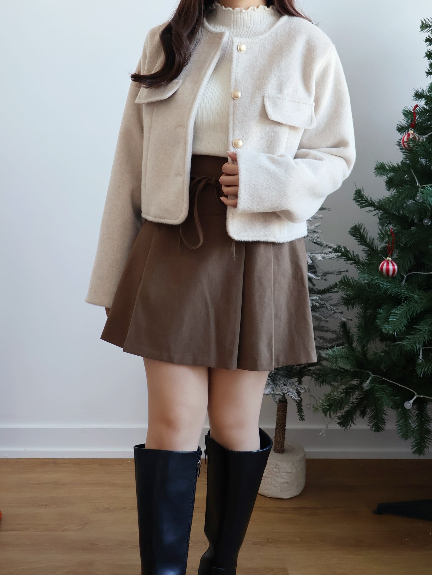 [20% WOOL] Luxury Coco Plush Jacket