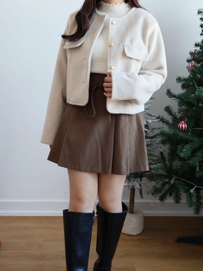 [20% WOOL] Luxury Coco Plush Jacket