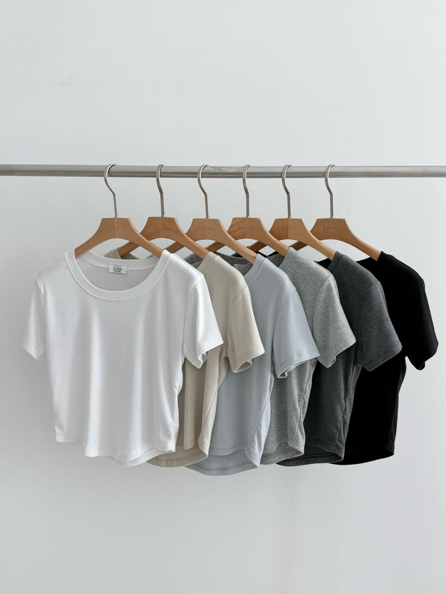Minimalist Soft-Stretch Slim-Fit Tee(6 Colors)