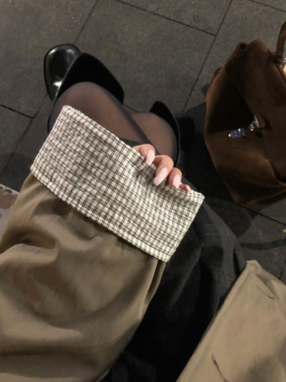 Plaid-lined Trench Coat(3 colors)