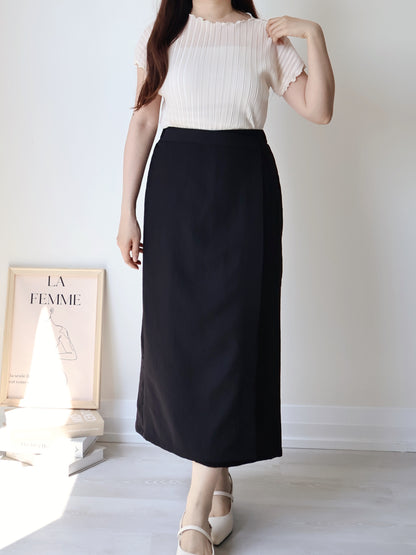 [Wrinkle-Free] Elegant Cool-Touch Vertical Pleat Top(Cream)