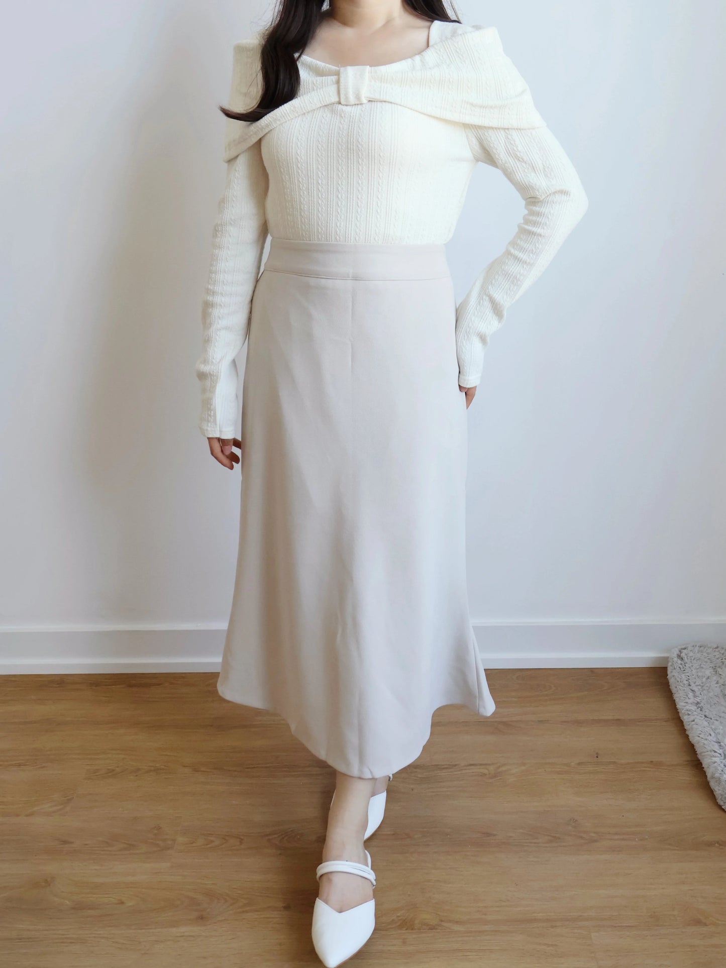 Romantic Bowknot Top(Cream)