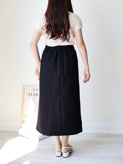 [Wrinkle-Free] Elegant Cool-Touch Vertical Pleat Top(Cream)