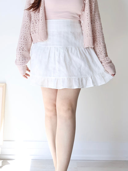 Frenchy Jacquard Airy Tiered Mini Skirt(2 Colors)
