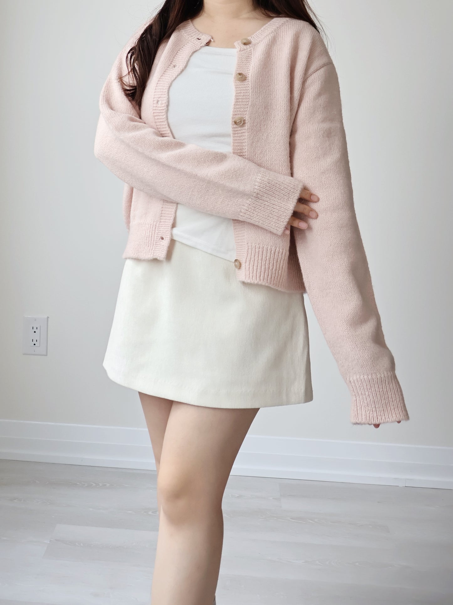 [20% WOOL] Cloud-Knit Crew Neck Cardigan(4 colors)