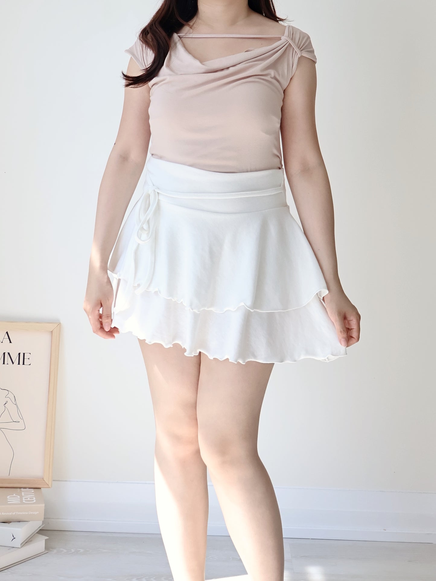 Silky-Cool Strap Modal Tee(Indipink)