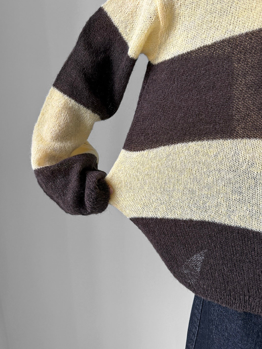[20% Wool] Preppy Stripe Polo Sweater(5 colors)