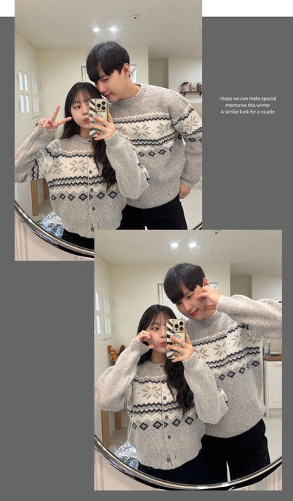 Nordic Snowflake Pattern Sweater