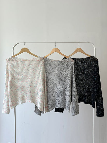 Spring Sorbet Relaxed Fit Knit Sweater(3 colors)