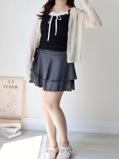 Featherlight Airy Ice-Silk UV-Block Knit Cardigan(Cream)