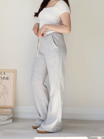 [3 Lengths] Everyday Bootcut Sweatpants(Grey)