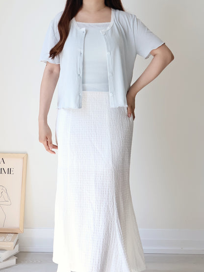 Ethereal Silk-Touch Modal Lace Trim Cami+cardigan Set(3 colors)