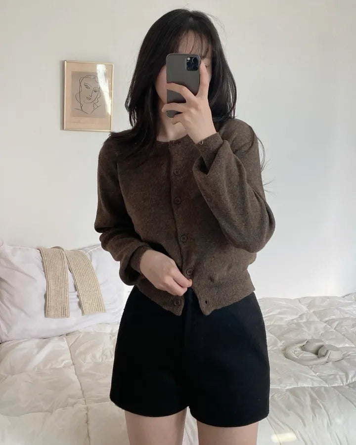 Daily Round Knit Cardigan(10 colors)