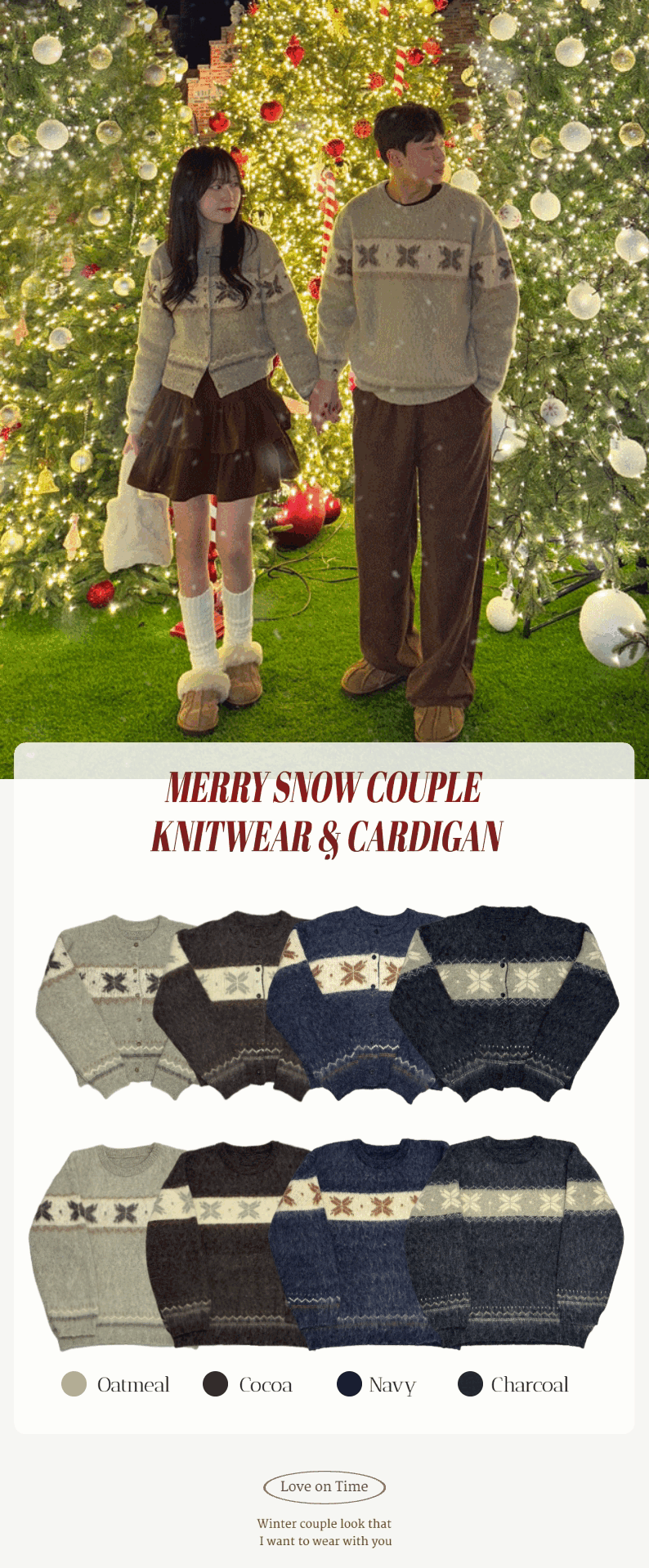 Winter Nordic Snowflake Cardigan