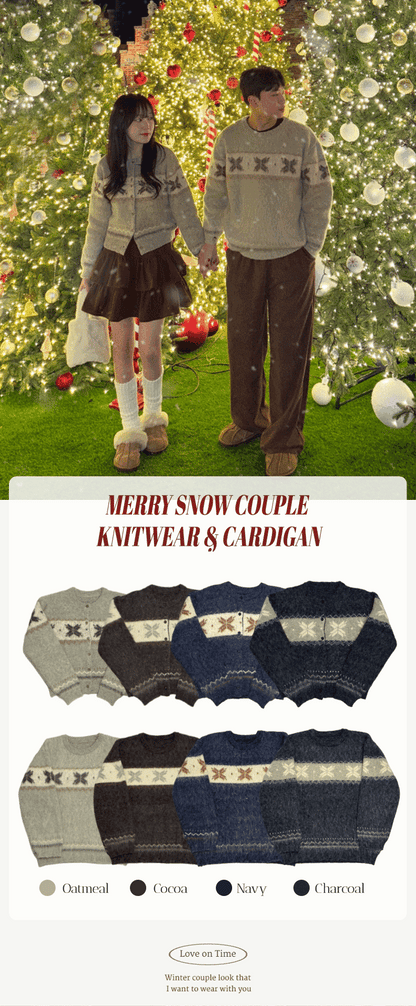 Winter Nordic Snowflake Cardigan