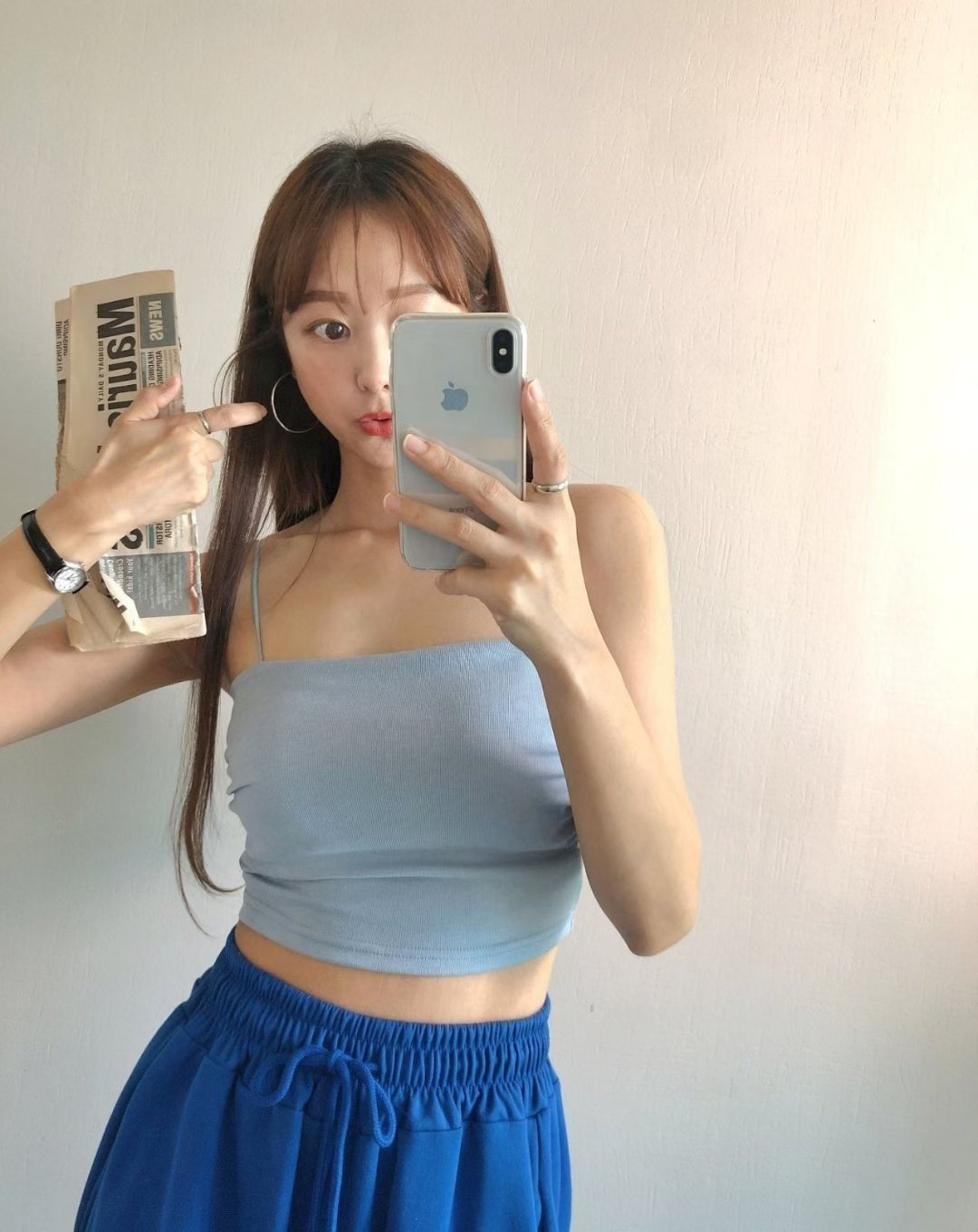 Everyday Straight-Neck Strap Cloud Touch Bra Top(4 Colors)