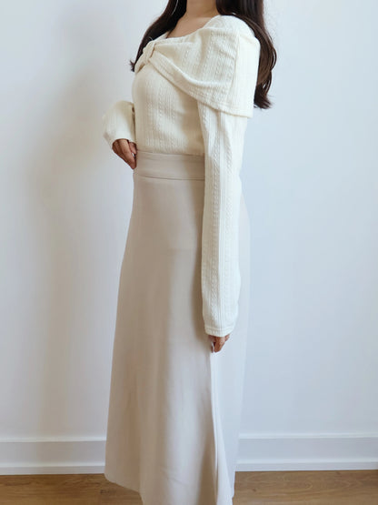 Romantic Bowknot Top(Cream)