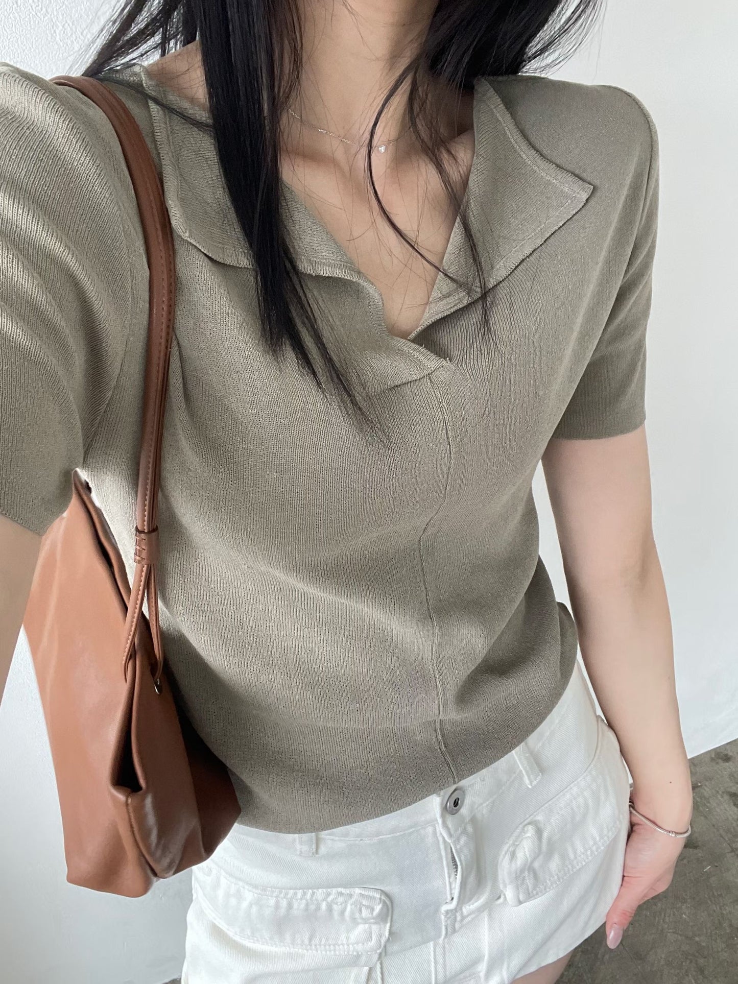 Relaxed Collared Breezy Linen Top(5 Colors)
