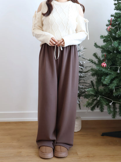 Winter Essential❄️Extra Warm Fleece Loose Pants(Brown)