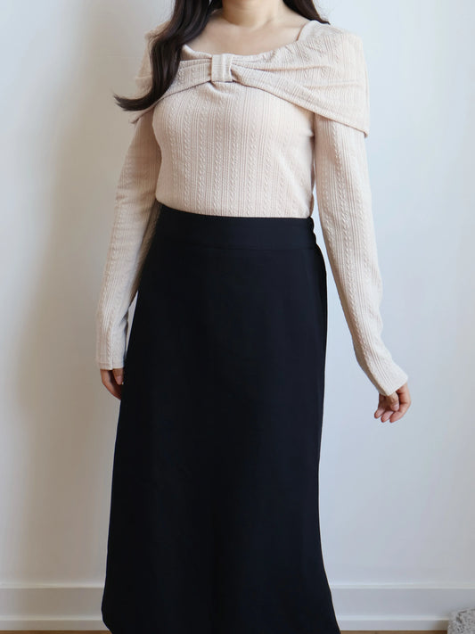 Romantic Bowknot Top(Beige)