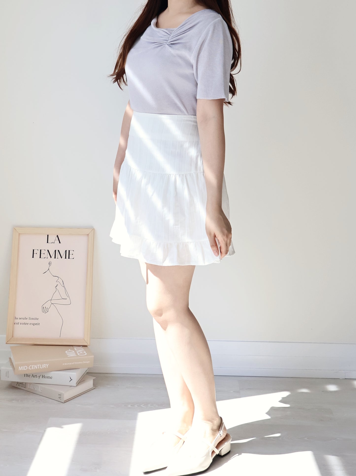 Frenchy Jacquard Airy Tiered Mini Skirt(2 Colors)